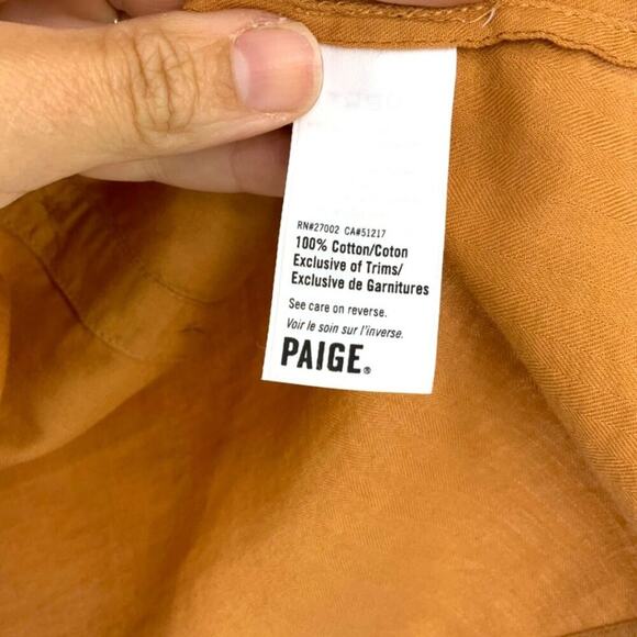 Paige Yoanna Boho Elbow Length Sleeve Top In Turmeric Size Small $158 MSRP - Picture 6 of 8